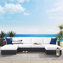 Load image into Gallery viewer, Tahoe 4-Piece Outdoor Patio Powder-Coated Aluminum Sectional Sofa Set by Modway
