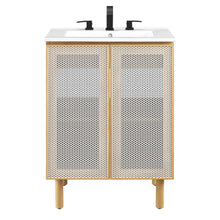 Load image into Gallery viewer, Calla 24&quot; Perforated Metal Bathroom Vanity by Modway
