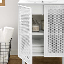 Load image into Gallery viewer, Calla 24&quot; Perforated Metal Bathroom Vanity by Modway
