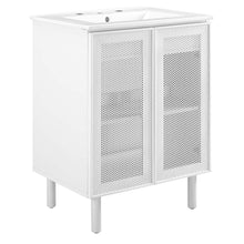 Load image into Gallery viewer, Calla 24&quot; Perforated Metal Bathroom Vanity by Modway
