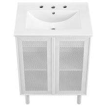 Load image into Gallery viewer, Calla 24&quot; Perforated Metal Bathroom Vanity by Modway
