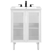 Load image into Gallery viewer, Calla 24&quot; Perforated Metal Bathroom Vanity by Modway
