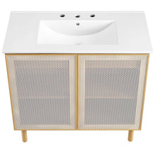 Load image into Gallery viewer, Calla 36&quot; Perforated Metal Bathroom Vanity by Modway
