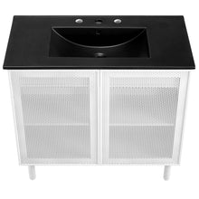 Load image into Gallery viewer, Calla 36&quot; Perforated Metal Bathroom Vanity by Modway
