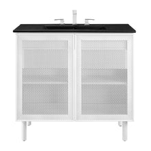 Load image into Gallery viewer, Calla 36&quot; Perforated Metal Bathroom Vanity by Modway
