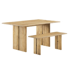 Load image into Gallery viewer, Amistad 60&quot; Wood Dining Table and Bench Set
