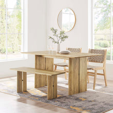 Load image into Gallery viewer, Amistad 60&quot; Wood Dining Table and Bench Set
