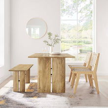 Load image into Gallery viewer, Amistad 60&quot; Wood Dining Table and Bench Set by Modway
