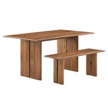 Load image into Gallery viewer, Amistad 60&quot; Wood Dining Table and Bench Set
