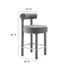 Load image into Gallery viewer, Toulouse Performance Velvet Counter Stool Set of 2 by Modway
