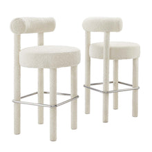 Load image into Gallery viewer, Toulouse Boucle Fabric Bar Stool Set of 2 by Modway
