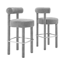Load image into Gallery viewer, Toulouse Boucle Fabric Bar Stool Set of 2 by Modway
