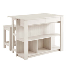 Load image into Gallery viewer, Meadowbrook 3-Piece Kitchen Island and Stool Set by Modway
