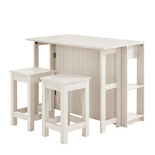 Load image into Gallery viewer, Meadowbrook 3-Piece Kitchen Island and Stool Set by Modway
