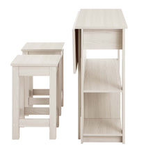 Load image into Gallery viewer, Meadowbrook 3-Piece Kitchen Island and Stool Set by Modway

