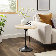 Load image into Gallery viewer, Lippa 20&quot; Round Faux Travertine Side Table by Modway
