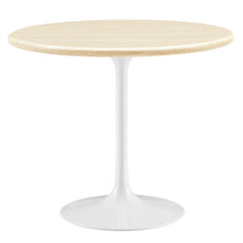 Load image into Gallery viewer, Lippa 36&quot; Round Faux Travertine Dining Table by Modway
