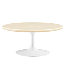 Load image into Gallery viewer, Lippa 36Ó Round Artificial Travertine  Coffee Table
