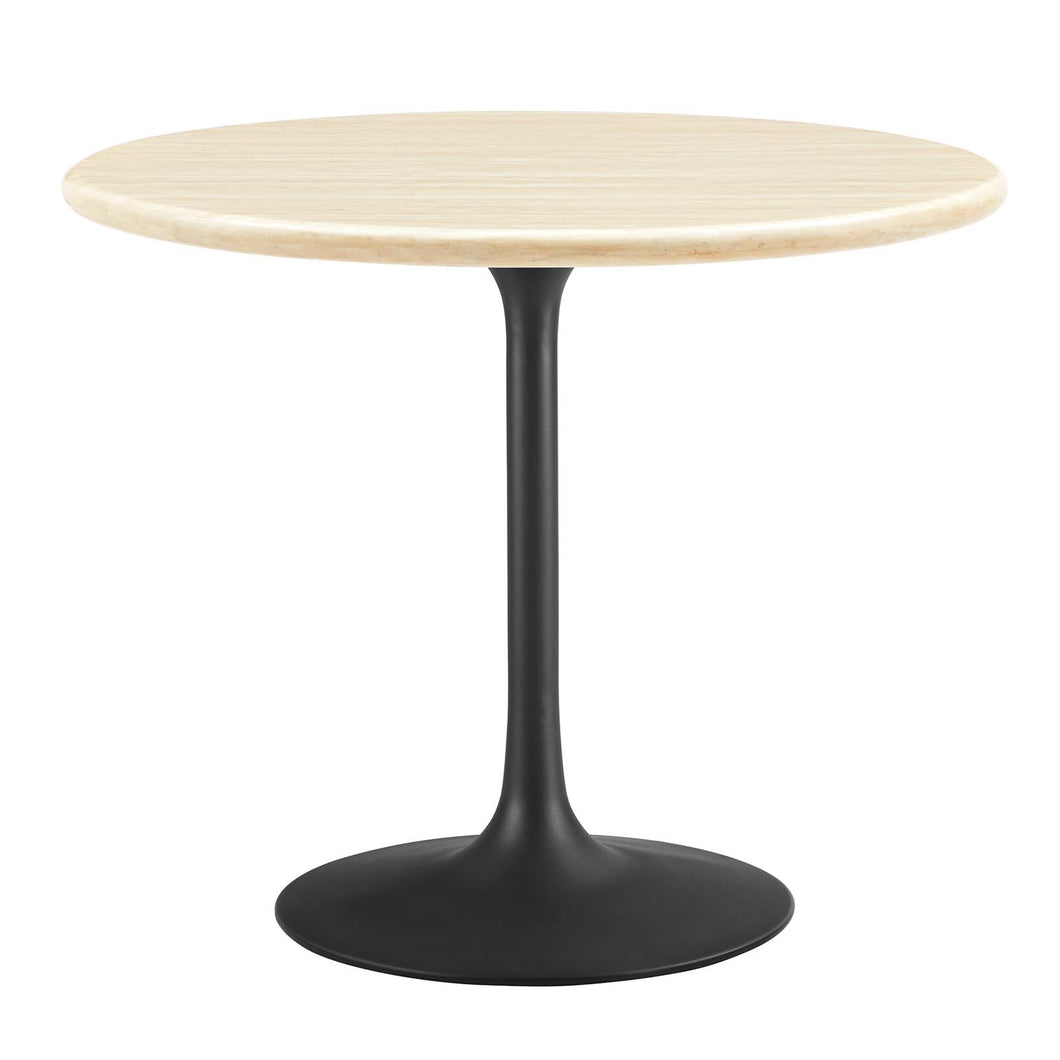 Lippa 36Ó Round Artificial Travertine  Dining Table