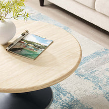 Load image into Gallery viewer, Lippa 36Ó Round Artificial Travertine  Coffee Table
