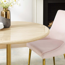 Load image into Gallery viewer, Lippa 36&quot; Round Faux Travertine Dining Table by Modway

