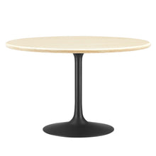 Load image into Gallery viewer, Lippa 48&quot; Round Artificial Travertine  Dining Table
