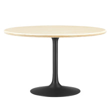 Load image into Gallery viewer, Lippa 48&quot; Round Faux Travertine Dining Table by Modway

