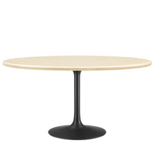 Load image into Gallery viewer, Lippa 60&quot; Oval Faux Travertine Dining Table by Modway
