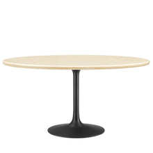 Load image into Gallery viewer, Lippa 60Ó Oval Artificial Travertine  Dining Table
