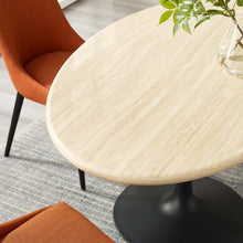 Load image into Gallery viewer, Lippa 60&quot; Oval Faux Travertine Dining Table by Modway

