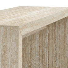 Load image into Gallery viewer, Mirella Faux Travertine Console Table
