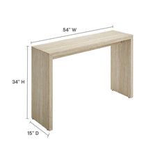 Load image into Gallery viewer, Mirella Faux Travertine Console Table by Modway
