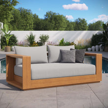 Load image into Gallery viewer, Tahoe Acacia Wood Outdoor Patio Acacia Wood Loveseat
