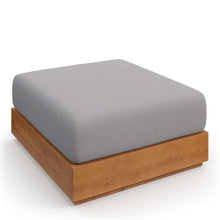 Load image into Gallery viewer, Tahoe Outdoor Patio Acacia Wood Ottoman by Modway
