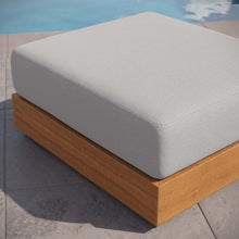 Load image into Gallery viewer, Tahoe Outdoor Patio Acacia Wood Ottoman
