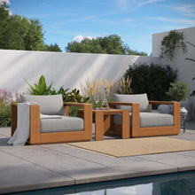 Load image into Gallery viewer, Tahoe 3-Piece Outdoor Patio Acacia Wood Furniture Set by Modway
