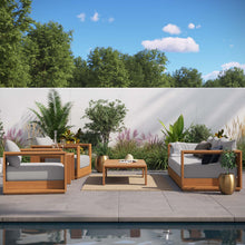 Load image into Gallery viewer, Tahoe 5-Piece Outdoor Patio Acacia Wood Furniture Set by Modway
