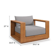 Load image into Gallery viewer, Tahoe Outdoor Patio Acacia Wood 5-Piece Furniture Set
