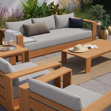 Load image into Gallery viewer, Tahoe Outdoor Patio Acacia Wood 5-Piece Furniture Set
