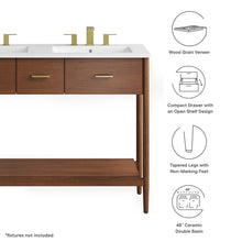 Load image into Gallery viewer, Zaire 48&quot; Double Sink Bathroom Vanity by Modway
