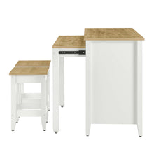Load image into Gallery viewer, Garland 3-Piece Kitchen Island and Stool Set by Modway
