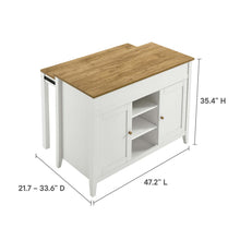 Load image into Gallery viewer, Garland 3-Piece Kitchen Island and Stool Set by Modway

