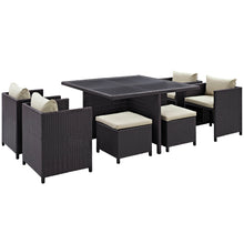 Load image into Gallery viewer, Inverse 9 Piece Outdoor Patio Dining Set by Modway
