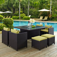 Load image into Gallery viewer, Inverse 9 Piece Outdoor Patio Dining Set by Modway
