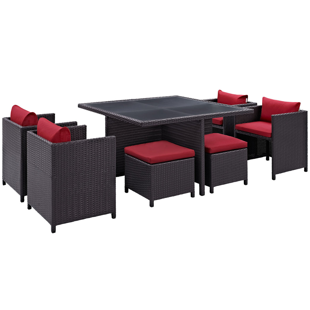 Inverse 9 Piece Outdoor Patio Dining Set by Modway