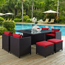 Load image into Gallery viewer, Inverse 9 Piece Outdoor Patio Dining Set by Modway

