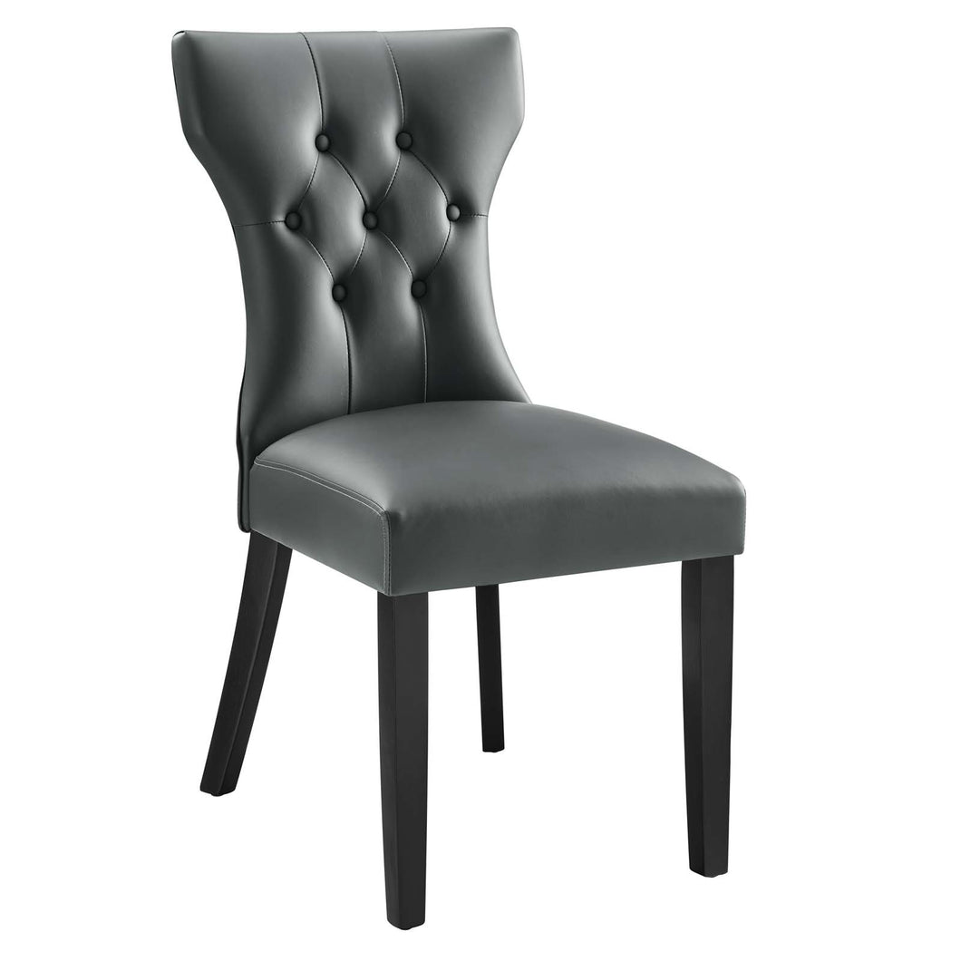 Silhouette Dining Vinyl Side Chair by Modway