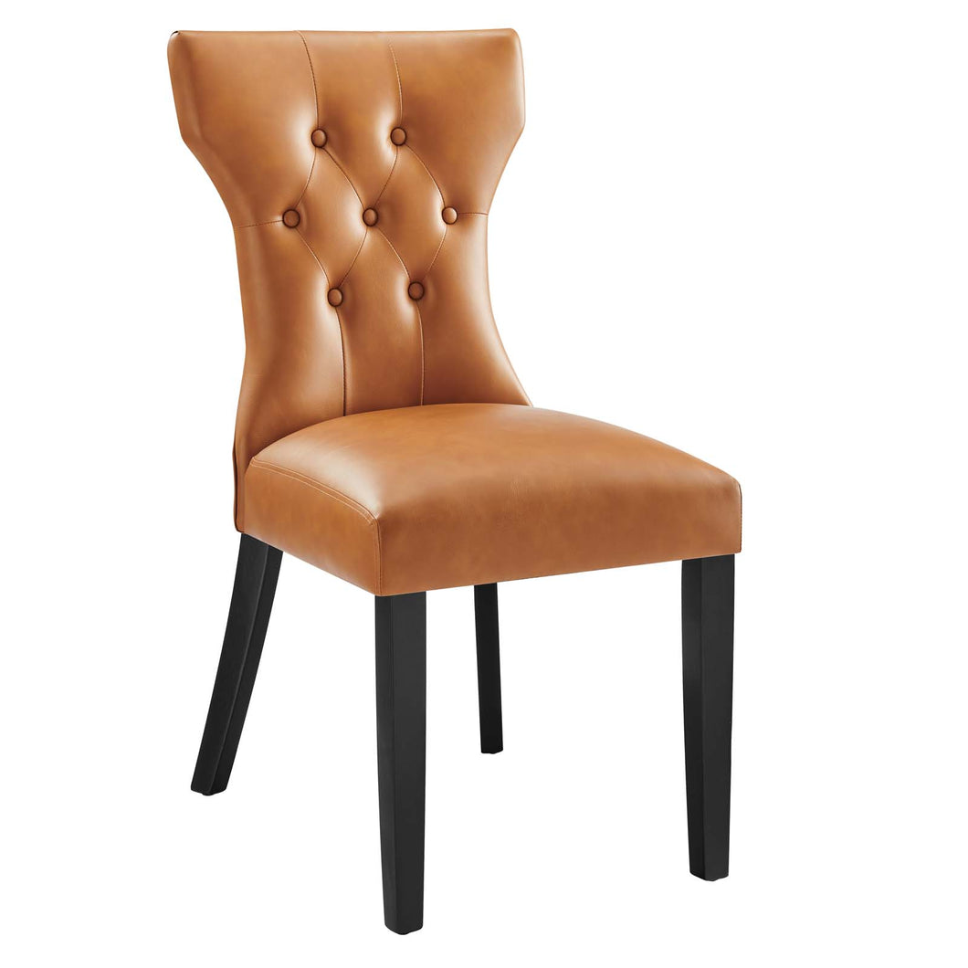 Silhouette Dining Vinyl Side Chair by Modway