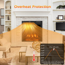 Load image into Gallery viewer, 18/22.5 Inch Electric Fireplace Insert with 7-Level Adjustable Flame Brightness-22.5 inches
