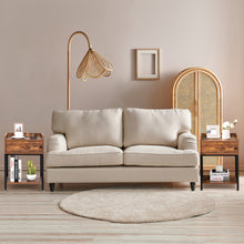 Load image into Gallery viewer, Lift Top End Table with Charging Station and Storage Shelves-Coffee
